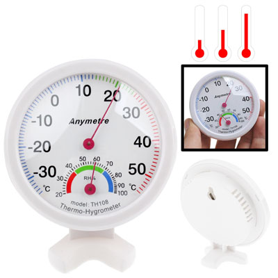 Mini Indoor Thermometer & Hygrometer with Dual Scales